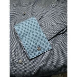 Ted Baker Button‎ Down Shirt Men BL Endurance 15.5 Collar 34/35 FlipCuff Sleeve